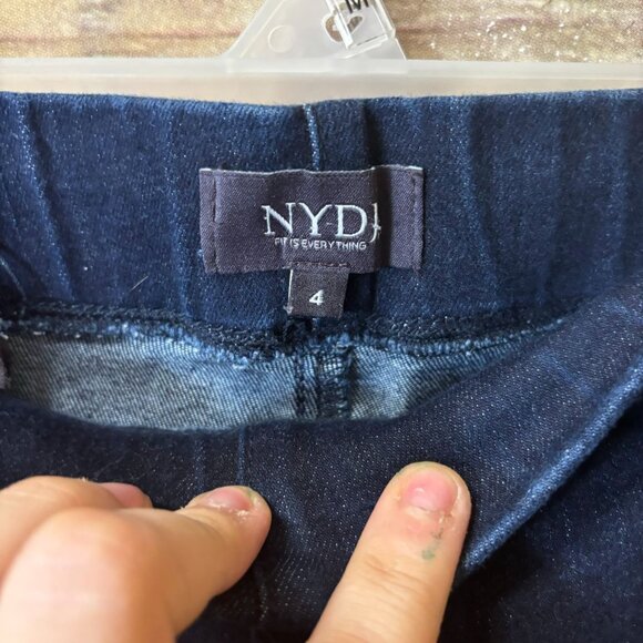 NYDJ Alina Skinny Ankle Pull-On Jeans 4 Dark High Waist Stretch - Picture 5 of 7